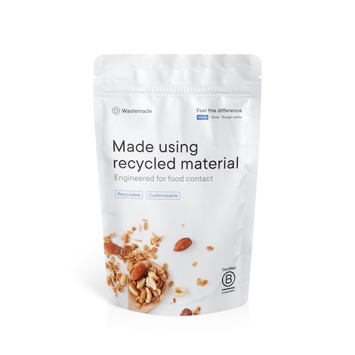 Wastemade™ post-consumer recycled (PCR) stand up pouch