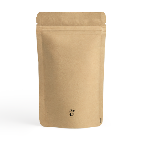 Compostable coffee pouch with valve